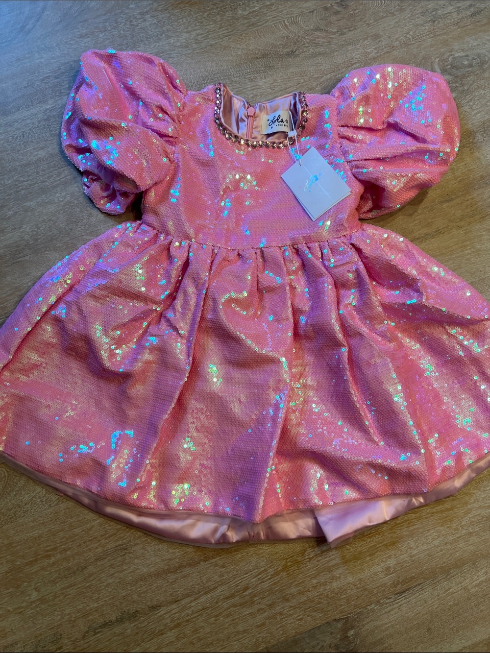 Lola and the boys pretty in pink party dress 2T NWT